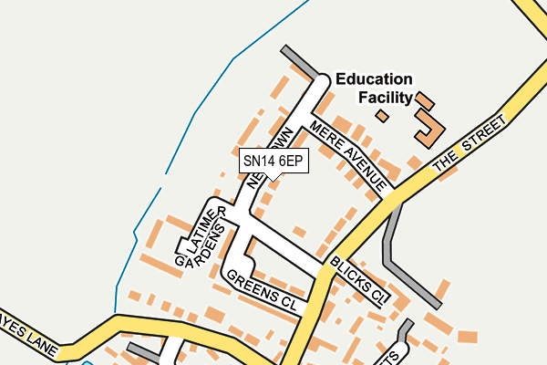 SN14 6EP map - OS OpenMap – Local (Ordnance Survey)