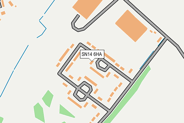 SN14 6HA map - OS OpenMap – Local (Ordnance Survey)