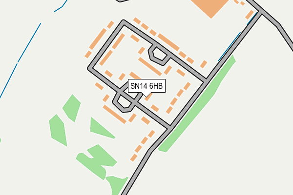 SN14 6HB map - OS OpenMap – Local (Ordnance Survey)