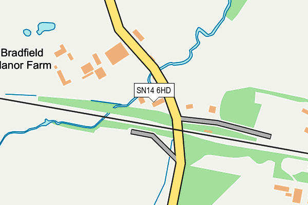 SN14 6HD map - OS OpenMap – Local (Ordnance Survey)