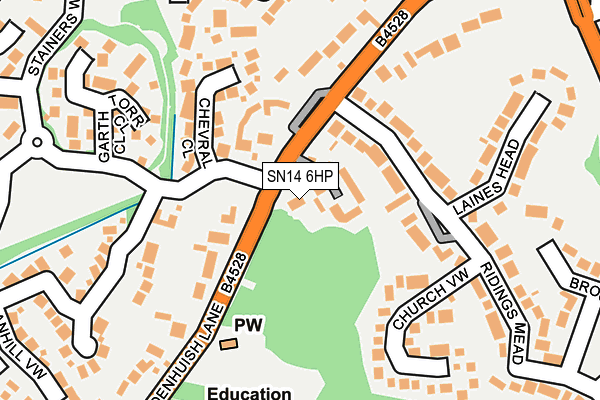 SN14 6HP map - OS OpenMap – Local (Ordnance Survey)