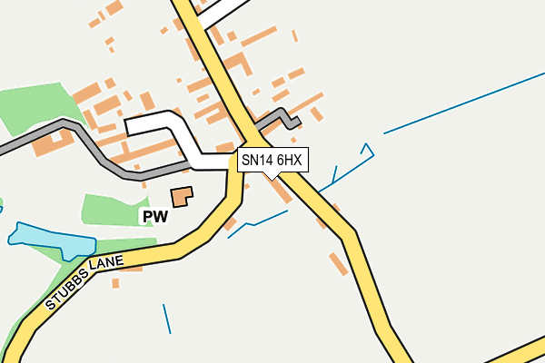 SN14 6HX map - OS OpenMap – Local (Ordnance Survey)
