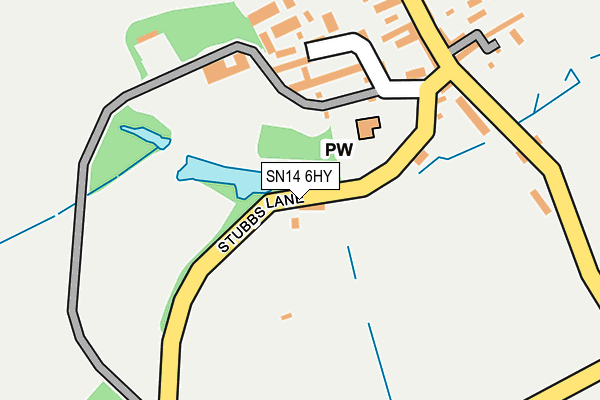 SN14 6HY map - OS OpenMap – Local (Ordnance Survey)