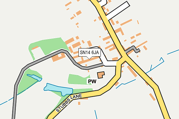 SN14 6JA map - OS OpenMap – Local (Ordnance Survey)