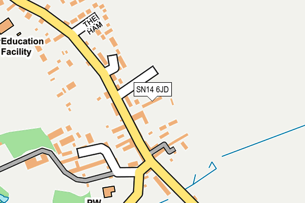 SN14 6JD map - OS OpenMap – Local (Ordnance Survey)