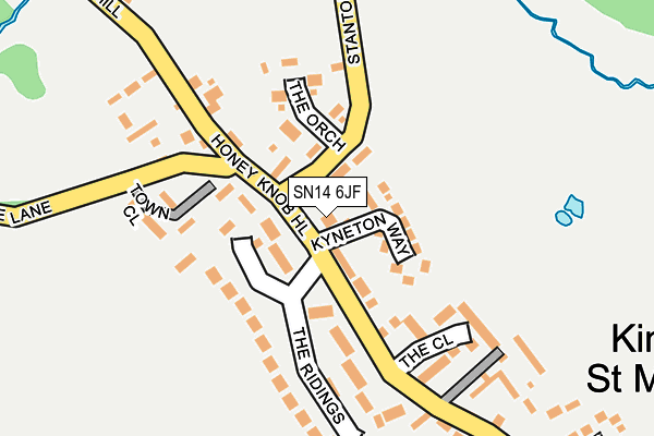 SN14 6JF map - OS OpenMap – Local (Ordnance Survey)