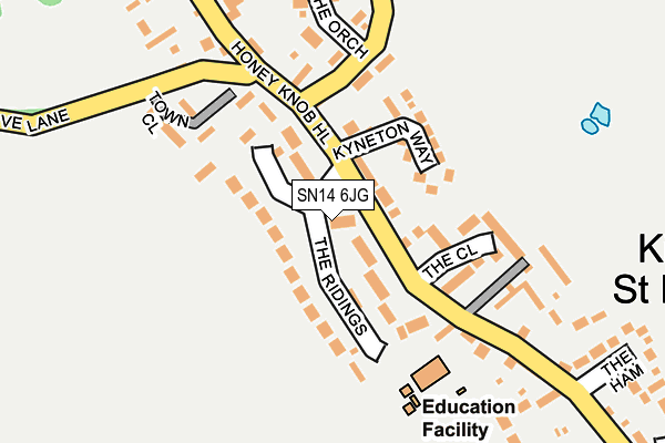 SN14 6JG map - OS OpenMap – Local (Ordnance Survey)