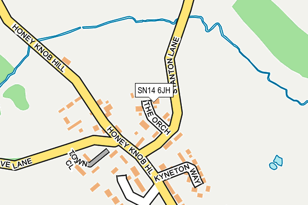 SN14 6JH map - OS OpenMap – Local (Ordnance Survey)