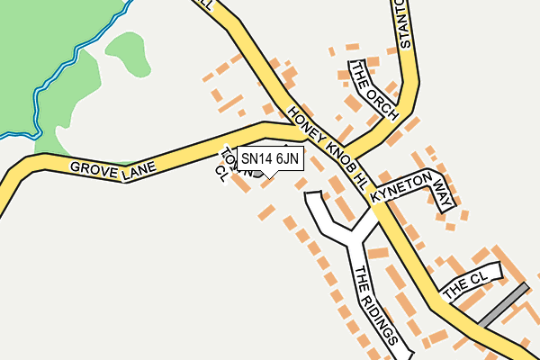 SN14 6JN map - OS OpenMap – Local (Ordnance Survey)