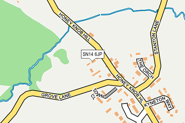 SN14 6JP map - OS OpenMap – Local (Ordnance Survey)