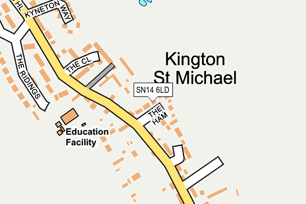 SN14 6LD map - OS OpenMap – Local (Ordnance Survey)