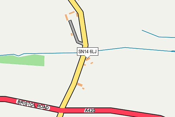 SN14 6LJ map - OS OpenMap – Local (Ordnance Survey)