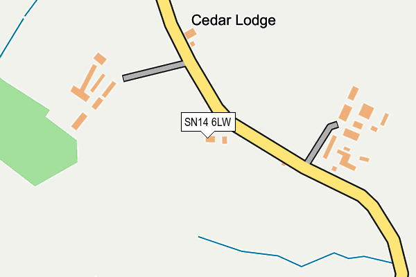 SN14 6LW map - OS OpenMap – Local (Ordnance Survey)