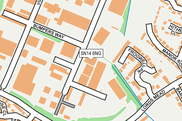 SN14 6NG map - OS OpenMap – Local (Ordnance Survey)