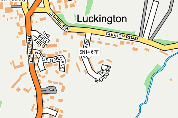 SN14 6PF map - OS OpenMap – Local (Ordnance Survey)