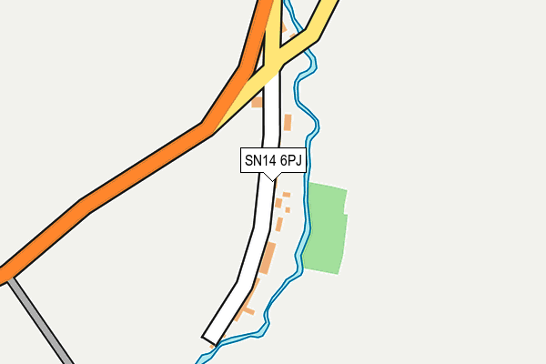 SN14 6PJ map - OS OpenMap – Local (Ordnance Survey)