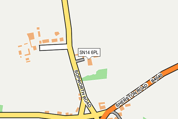 SN14 6PL map - OS OpenMap – Local (Ordnance Survey)