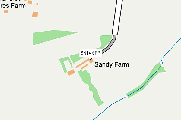 SN14 6PP map - OS OpenMap – Local (Ordnance Survey)
