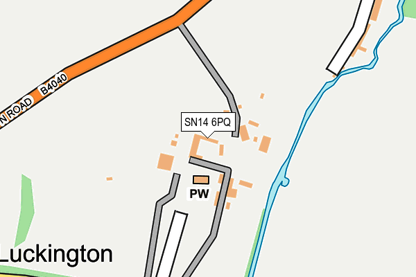 SN14 6PQ map - OS OpenMap – Local (Ordnance Survey)