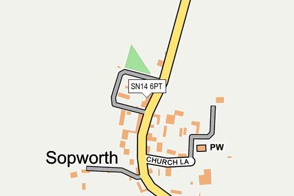 SN14 6PT map - OS OpenMap – Local (Ordnance Survey)