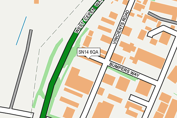 SN14 6QA map - OS OpenMap – Local (Ordnance Survey)