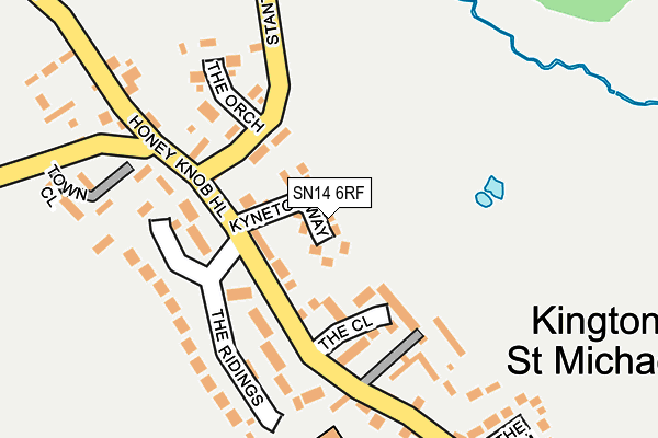 SN14 6RF map - OS OpenMap – Local (Ordnance Survey)