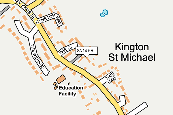 SN14 6RL map - OS OpenMap – Local (Ordnance Survey)