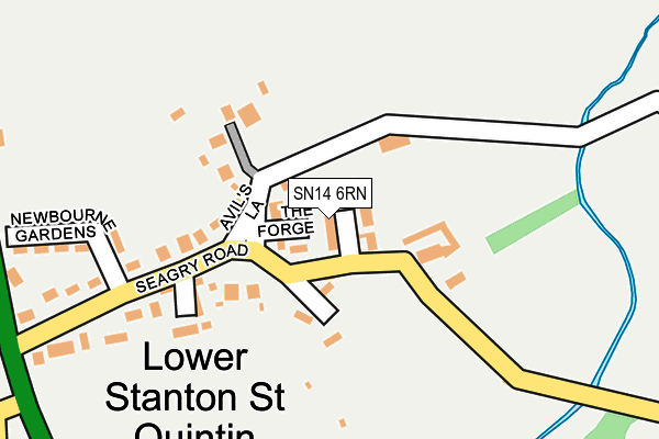 SN14 6RN map - OS OpenMap – Local (Ordnance Survey)