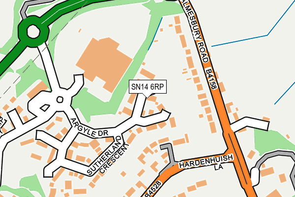 SN14 6RP map - OS OpenMap – Local (Ordnance Survey)