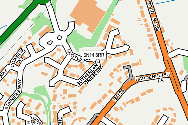 SN14 6RR map - OS OpenMap – Local (Ordnance Survey)