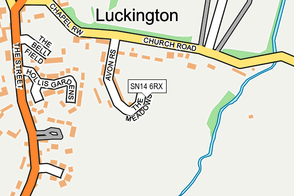 SN14 6RX map - OS OpenMap – Local (Ordnance Survey)