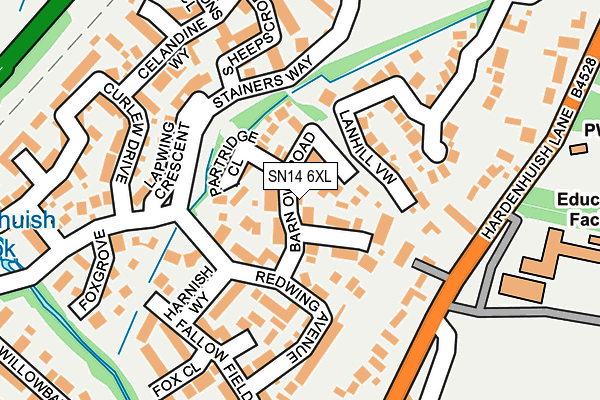 SN14 6XL map - OS OpenMap – Local (Ordnance Survey)
