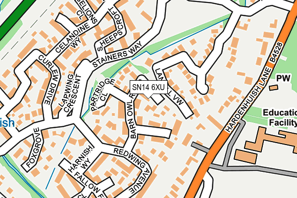 SN14 6XU map - OS OpenMap – Local (Ordnance Survey)