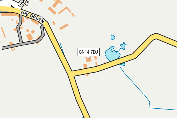 SN14 7DJ map - OS OpenMap – Local (Ordnance Survey)