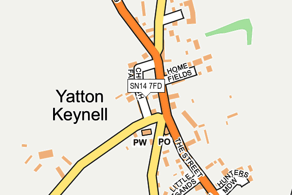 Map of SHELDON SOCIAL LTD at local scale