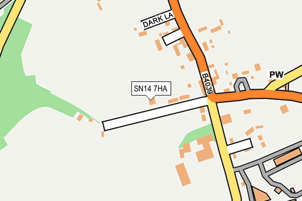 SN14 7HA map - OS OpenMap – Local (Ordnance Survey)