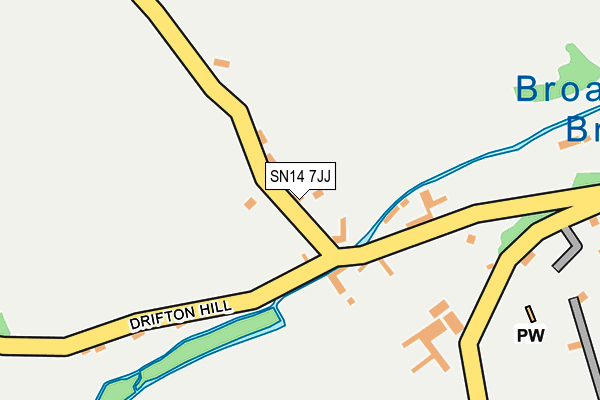 SN14 7JJ map - OS OpenMap – Local (Ordnance Survey)