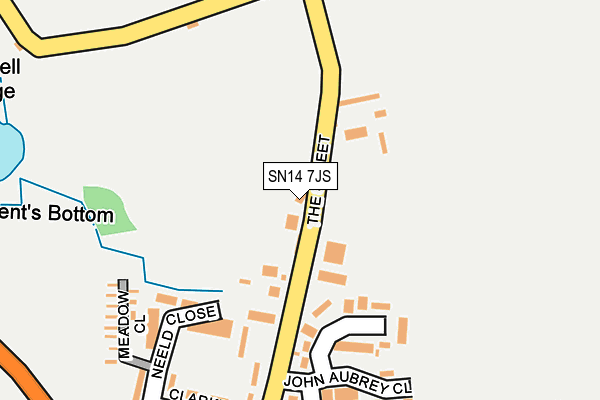 SN14 7JS map - OS OpenMap – Local (Ordnance Survey)