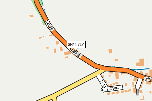 SN14 7LY map - OS OpenMap – Local (Ordnance Survey)