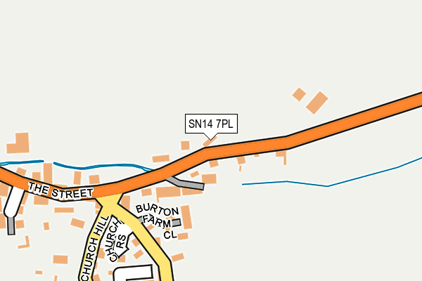 SN14 7PL map - OS OpenMap – Local (Ordnance Survey)
