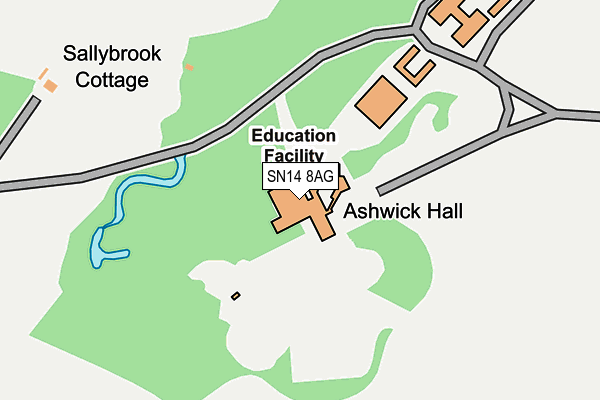 SN14 8AG map - OS OpenMap – Local (Ordnance Survey)