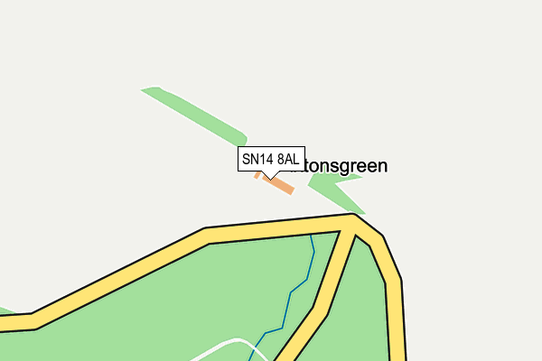 SN14 8AL map - OS OpenMap – Local (Ordnance Survey)