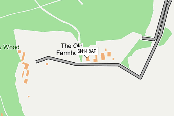 SN14 8AP map - OS OpenMap – Local (Ordnance Survey)