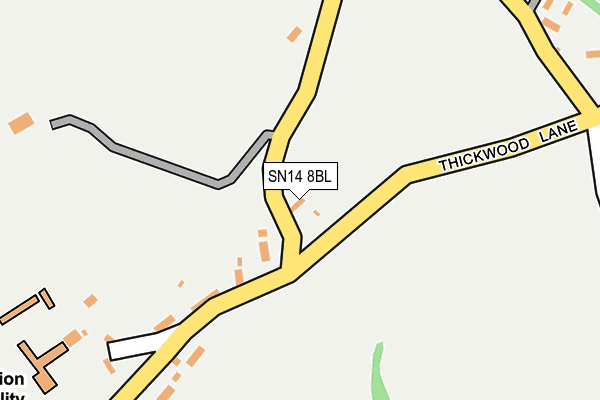 SN14 8BL map - OS OpenMap – Local (Ordnance Survey)