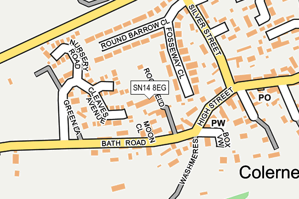 SN14 8EG map - OS OpenMap – Local (Ordnance Survey)