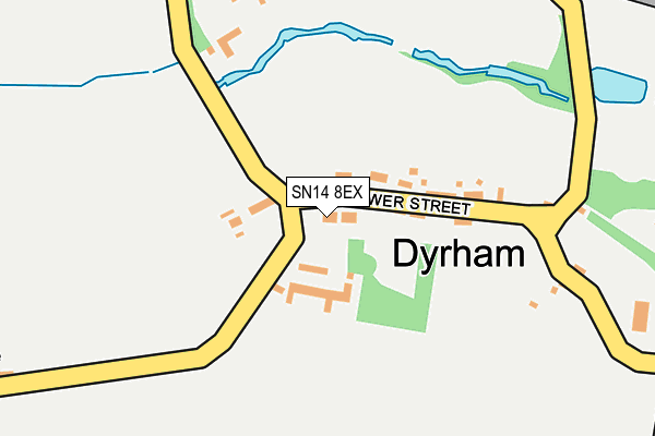 SN14 8EX map - OS OpenMap – Local (Ordnance Survey)