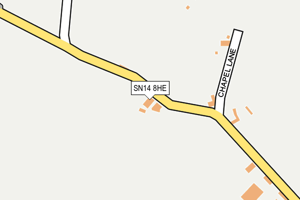 SN14 8HE map - OS OpenMap – Local (Ordnance Survey)