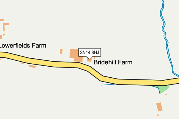 SN14 8HJ map - OS OpenMap – Local (Ordnance Survey)