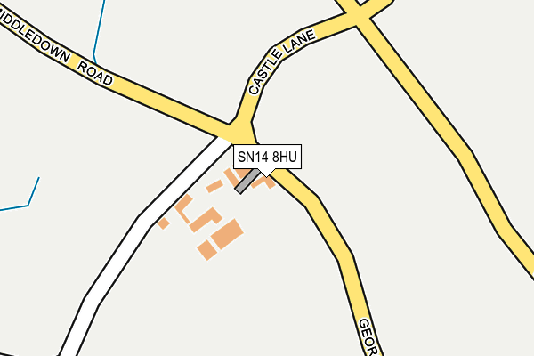 SN14 8HU map - OS OpenMap – Local (Ordnance Survey)