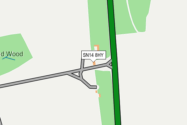 SN14 8HY map - OS OpenMap – Local (Ordnance Survey)